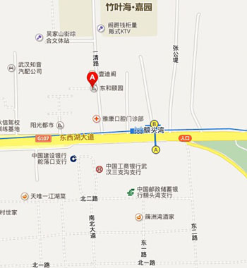 武汉君帆地址的地图